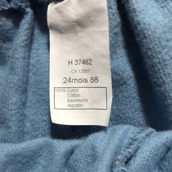 Sweet soft baby blue velour pants - Picture 4 of 4